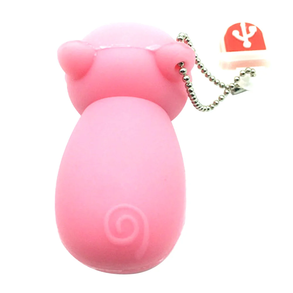 Флешка Резиновая Поросенок Piggy Q430 розовый 2 Гб - фото 9
