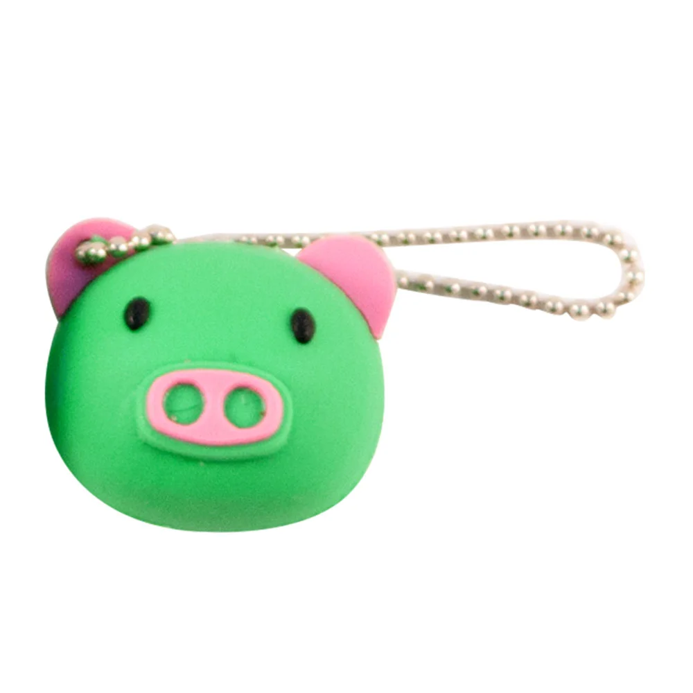 Флешка Резиновая Поросенок Piggy Q430 зеленый 512 Гб - фото 5