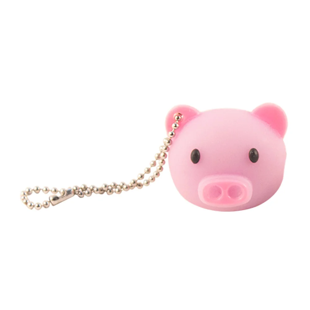 Флешка Резиновая Поросенок Piggy Q430 сиреневый 4 Гб - фото 3