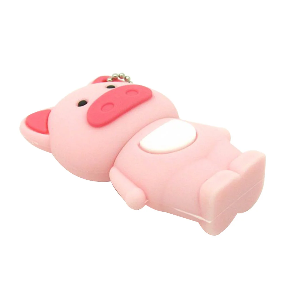 Флешка Резиновая Свинья Pig S432 розовая 1 Гб - фото 6