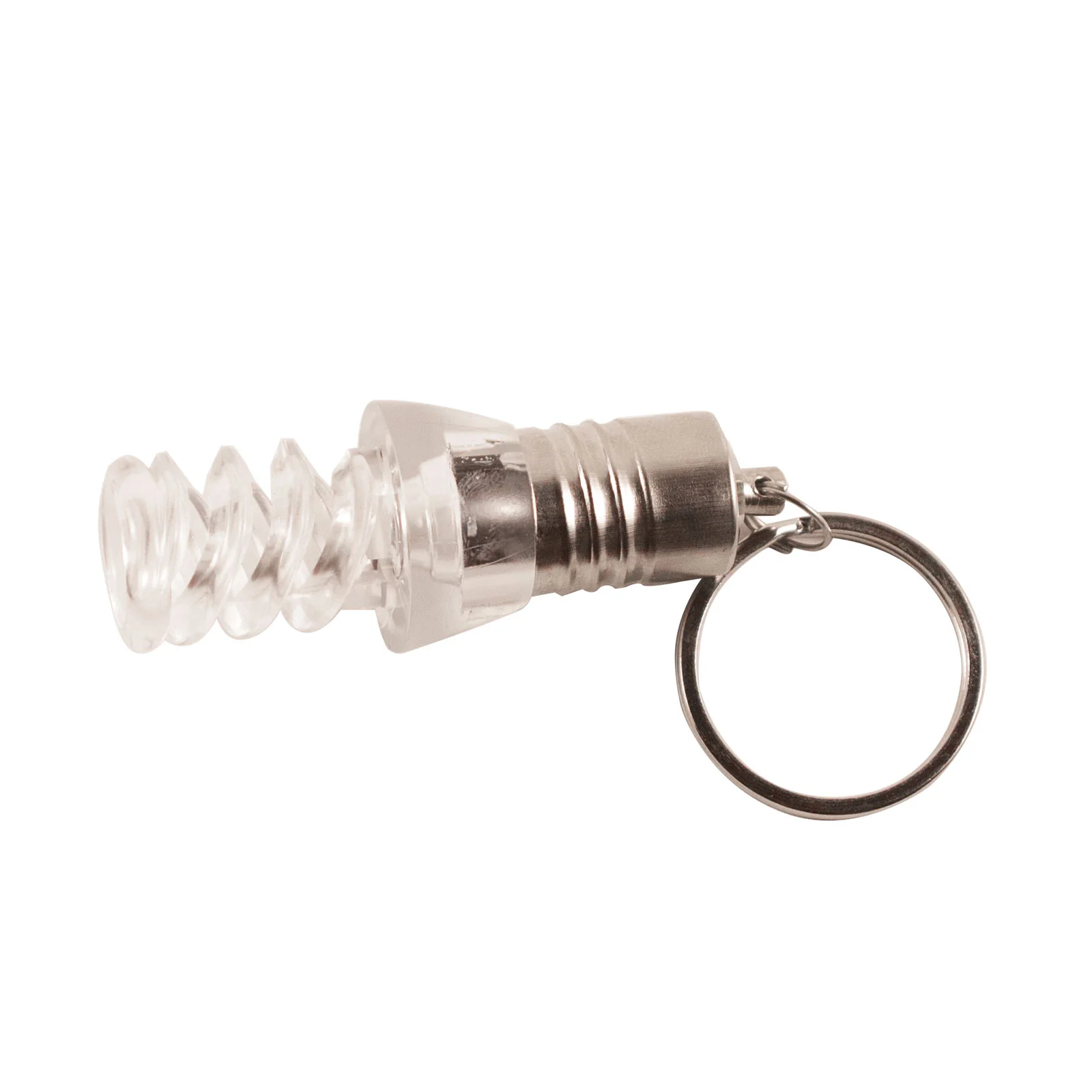 Флешка Стеклянная Лампочка Спираль Bulb Spiral W433 серебряная 8 Гб Прозрачный