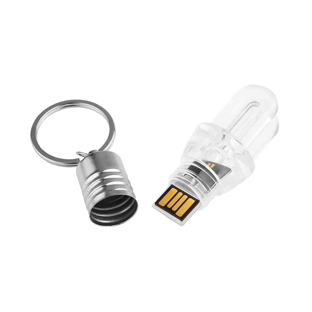 Флешка Стеклянная Лампочка Дабл Bulb Double W434 серебряная 32 Гб Прозрачный - фото 3