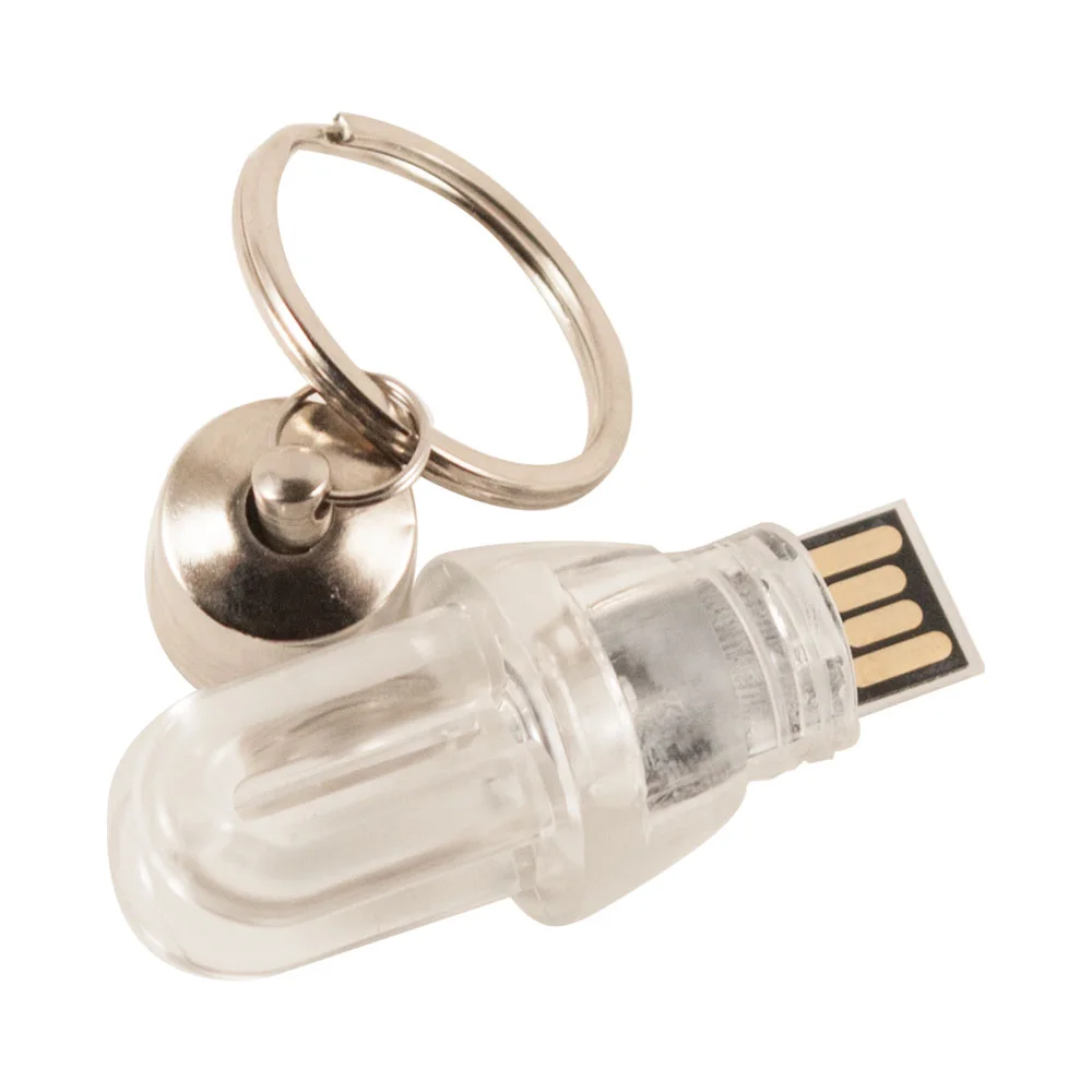 Флешка Стеклянная Лампочка Дабл Bulb Double W434 серебряная 2 Гб Прозрачный - фото 8