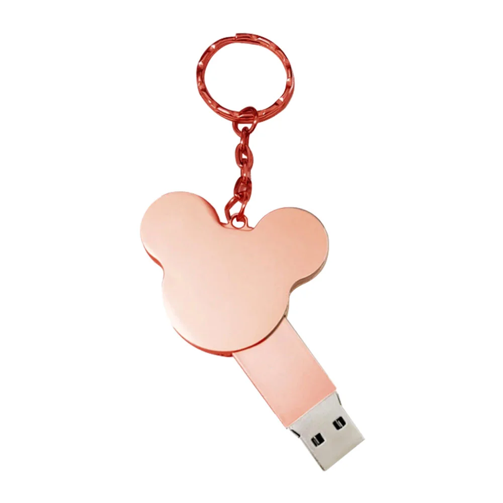 Флешка Металлическая Микки Маус Mickey Mouse R435 розовый 2 Гб - фото 6