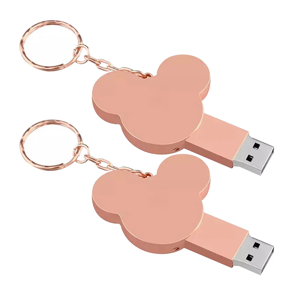 Флешка Металлическая Микки Маус Mickey Mouse R435 розовый 2 Гб - фото 7