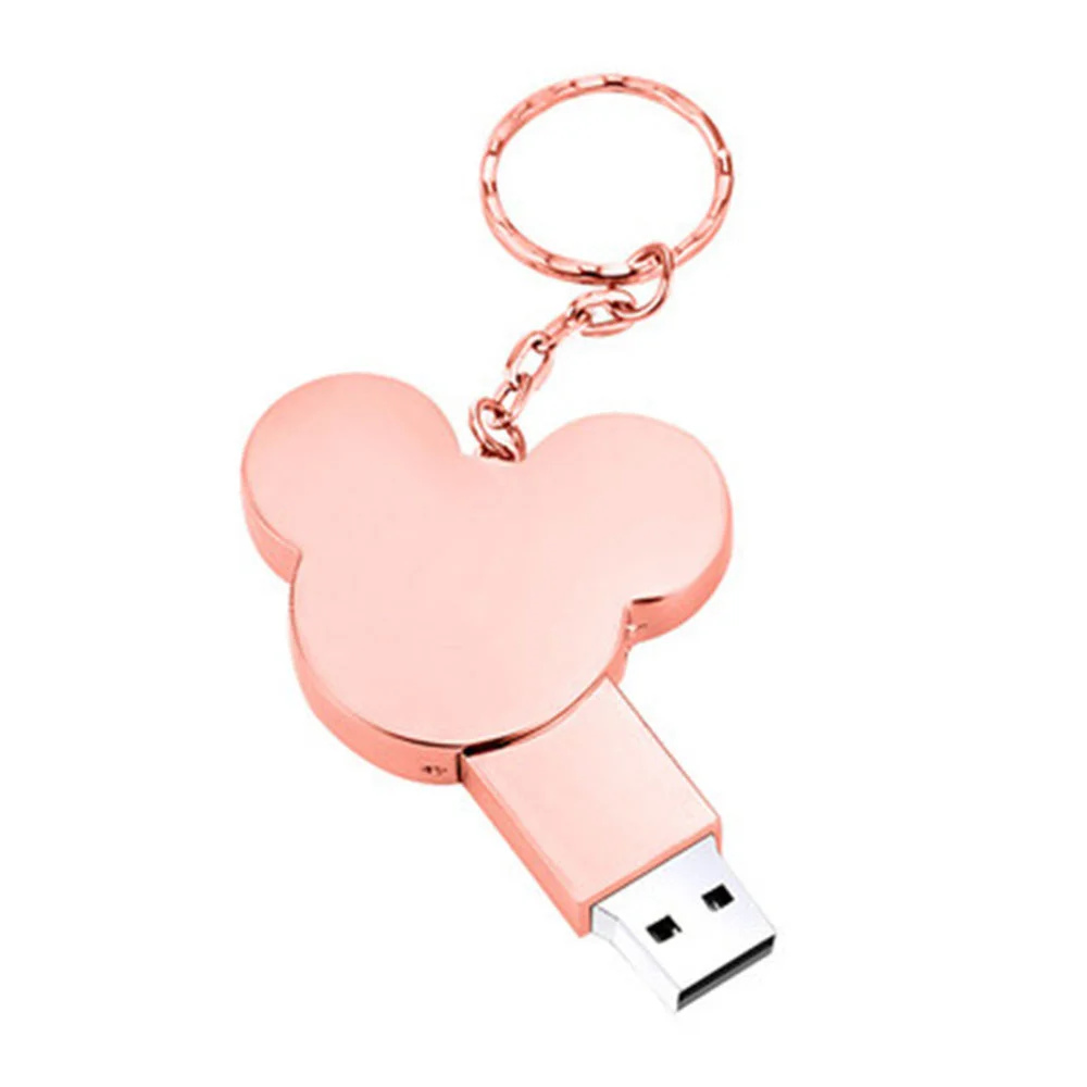 Флешка Металлическая Микки Маус Mickey Mouse R435 розовый 256 Гб - фото 3