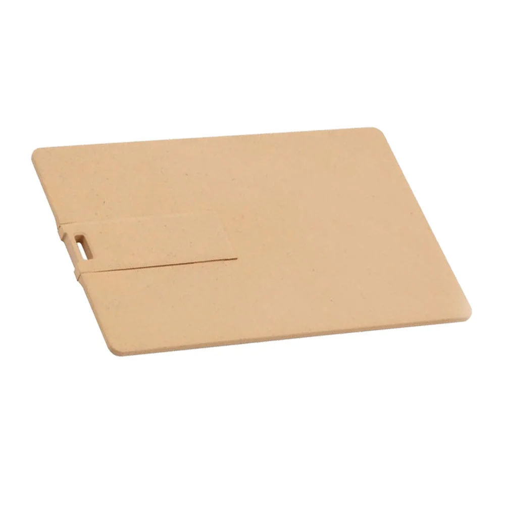 Флешка Бумажная Визитка Visit Card Paper D440 бежевый 16 Гб - фото 3