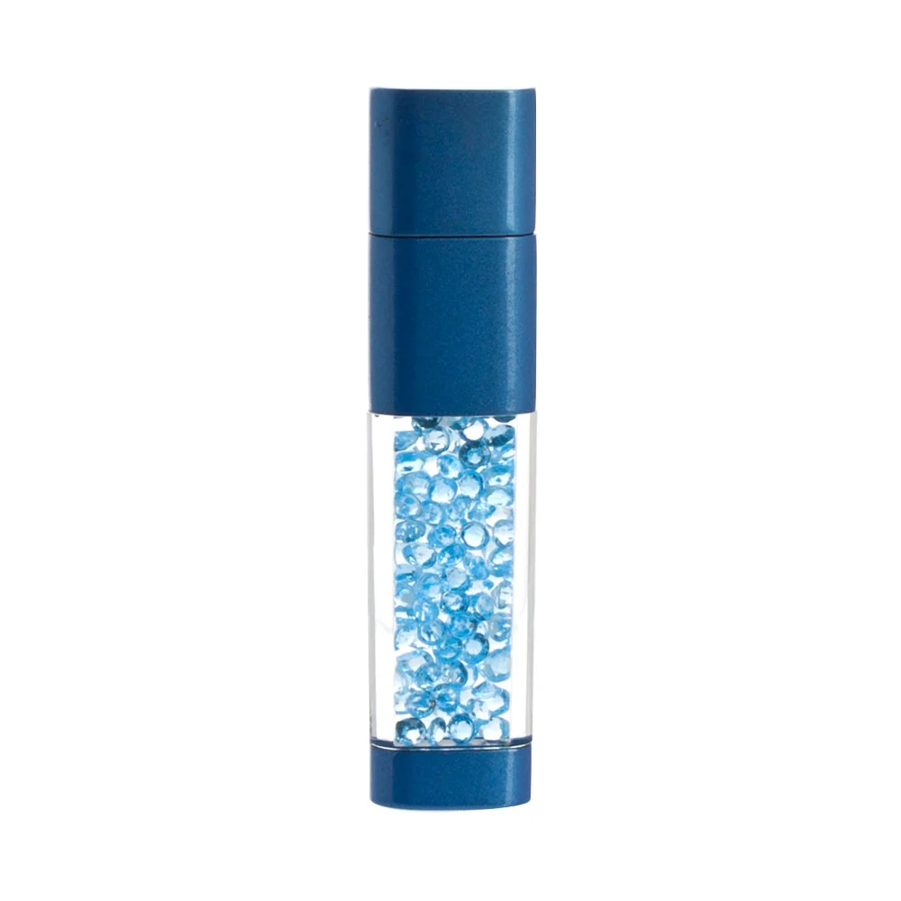 Флешка Стеклянная Актинос \Aktinos Glass\ W442 синий 1 Гб