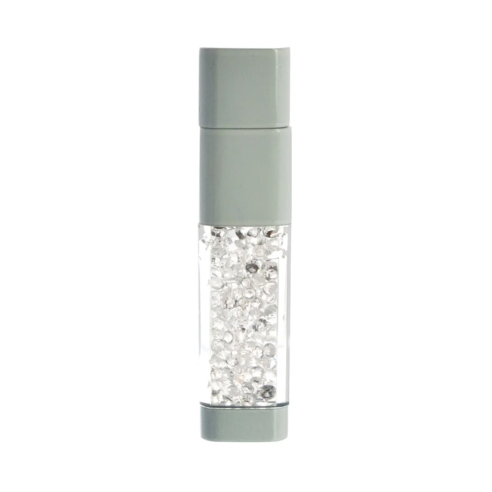 Флешка Стеклянная Актинос Aktinos Glass W442 серый 8 Гб - фото 1