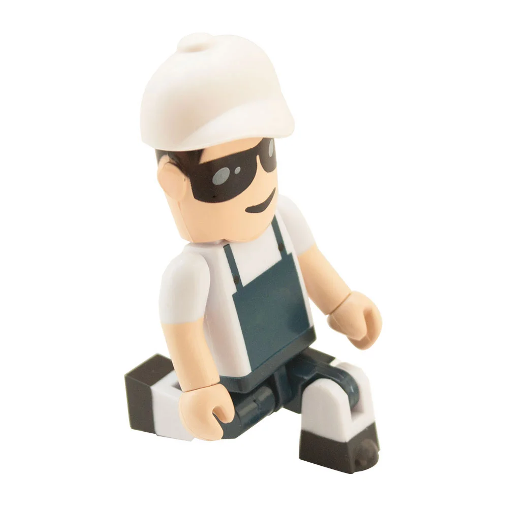 Флешка Пластиковая Строитель Builder S444 синий 2 Гб - фото 6