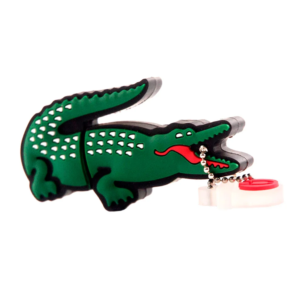 Флешка Резиновая Крокодил Crocodile Q446 зеленый 64 Гб - фото 6