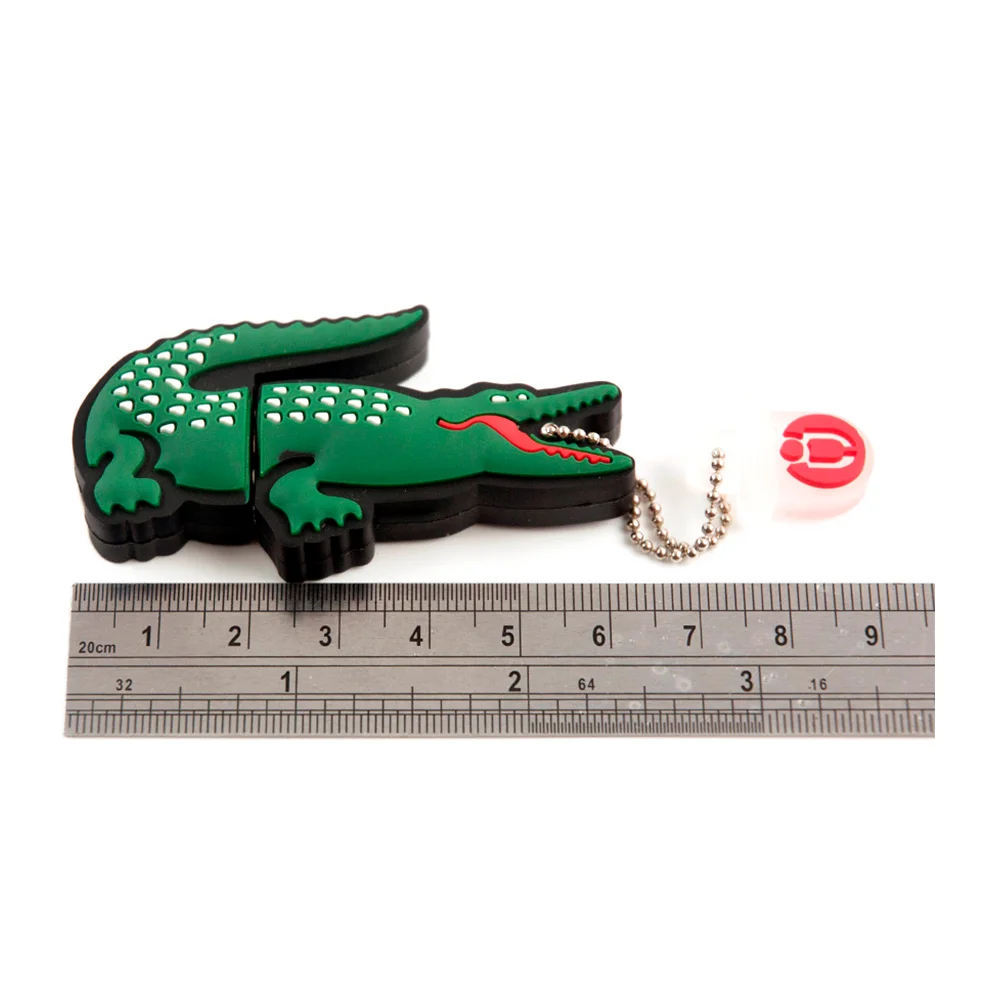 Флешка Резиновая Крокодил Crocodile Q446 зеленый 128 Гб - фото 4