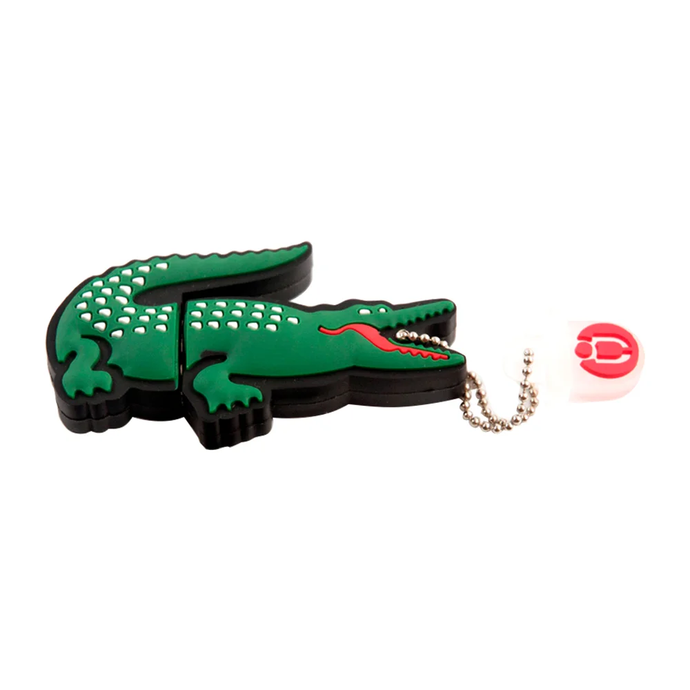 Флешка Резиновая Крокодил Crocodile Q446 зеленый 512 Гб - фото 2