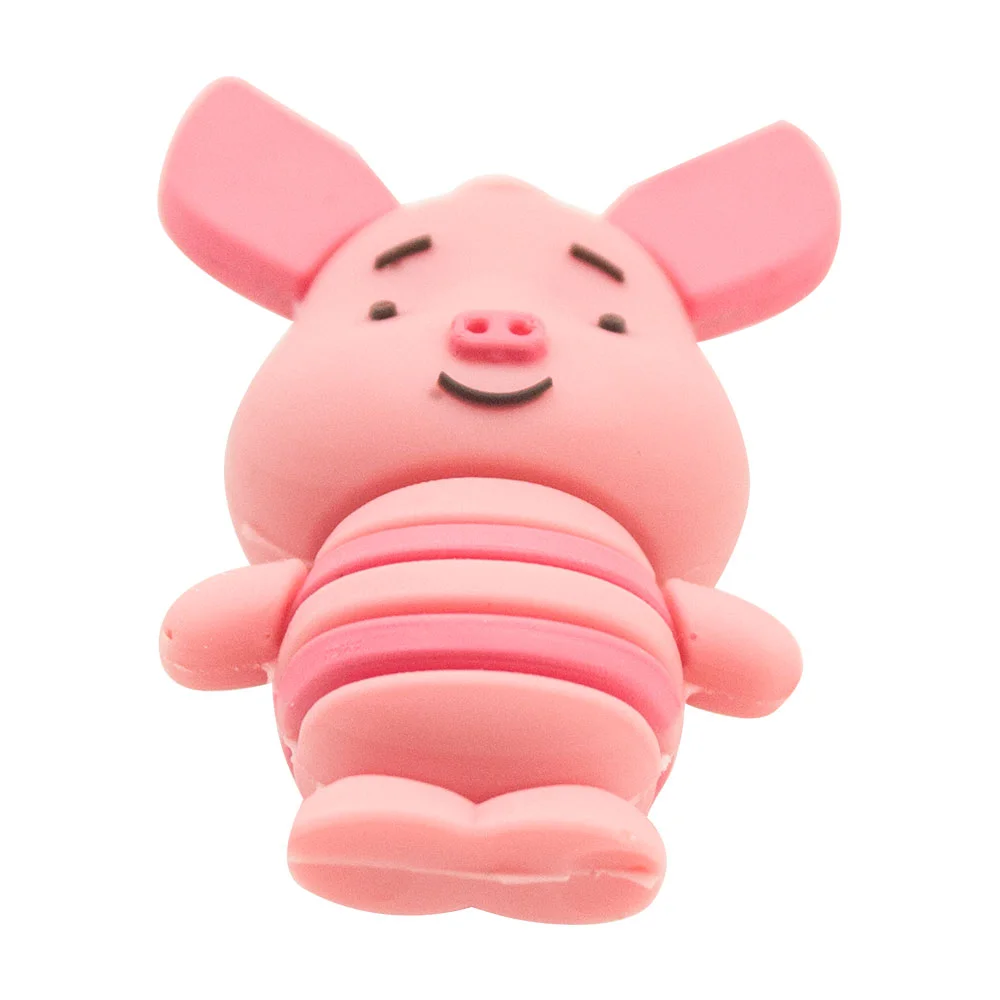 Флешка Резиновая Пятачок Piglet Q455 мальчик розовый 1 Гб - фото 4