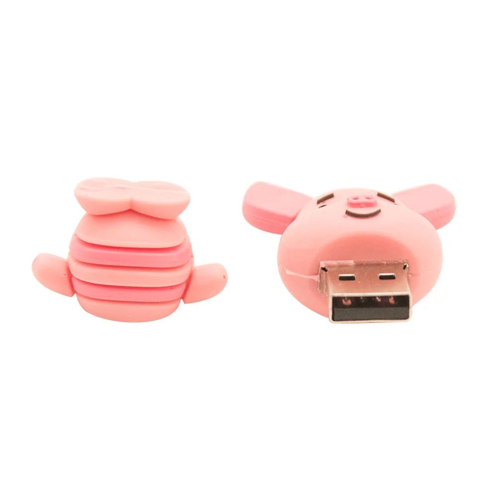 Флешка Резиновая Пятачок Piglet Q455 мальчик розовый 1 Гб - фото 6