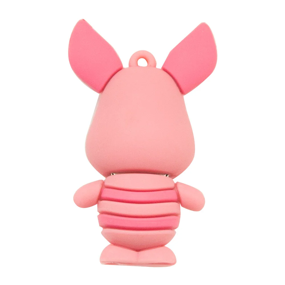 Флешка Резиновая Пятачок Piglet Q455 мальчик розовый 256 Гб - фото 3