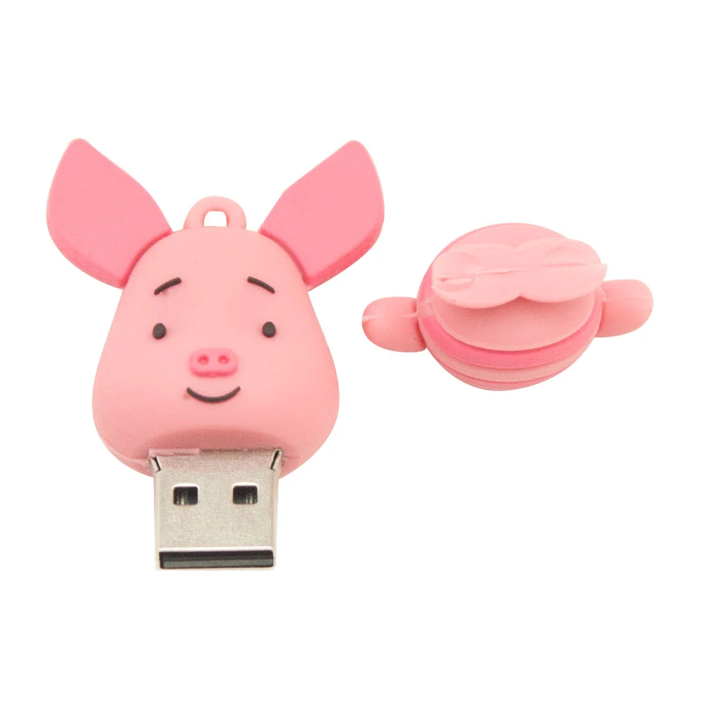 Флешка Резиновая Пятачок Piglet Q455 мальчик розовый 256 Гб - фото 8