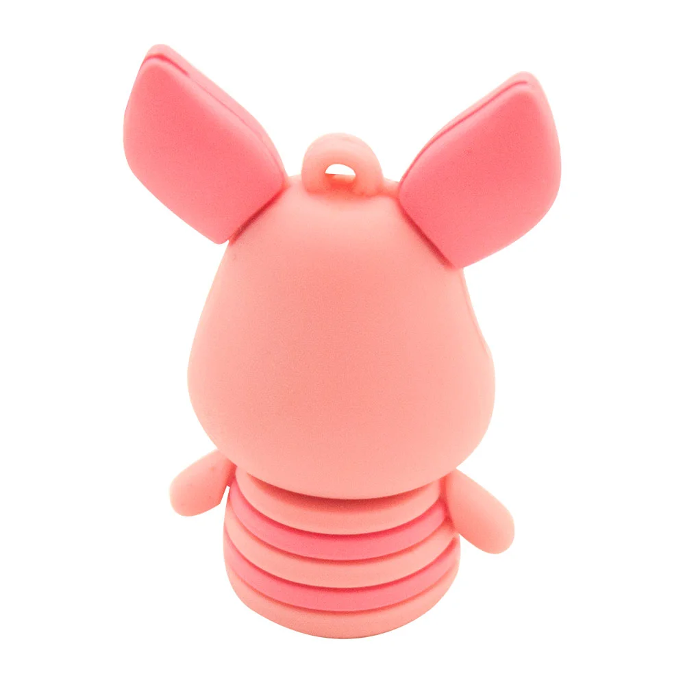 Флешка Резиновая Пятачок Piglet Q455 девочка розовая 2 Гб - фото 5