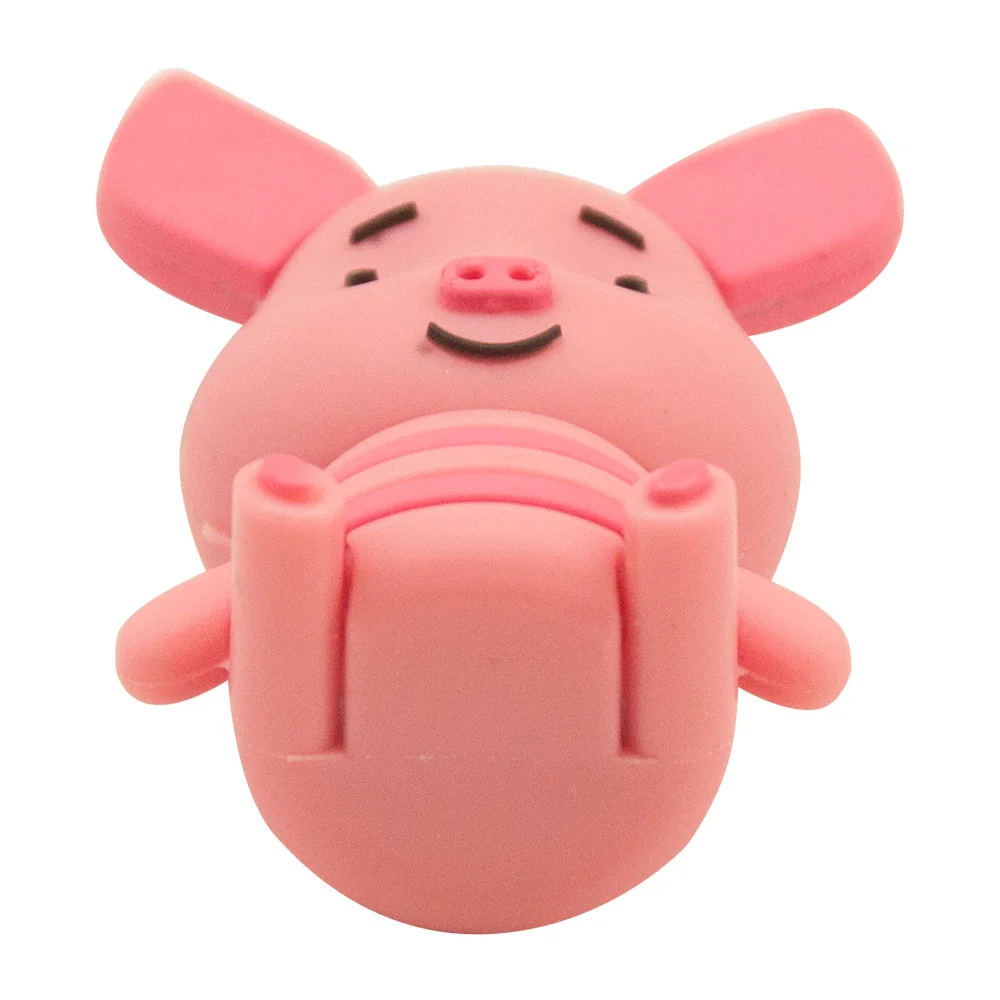 Флешка Резиновая Пятачок Piglet Q455 девочка розовая 256 Гб - фото 6