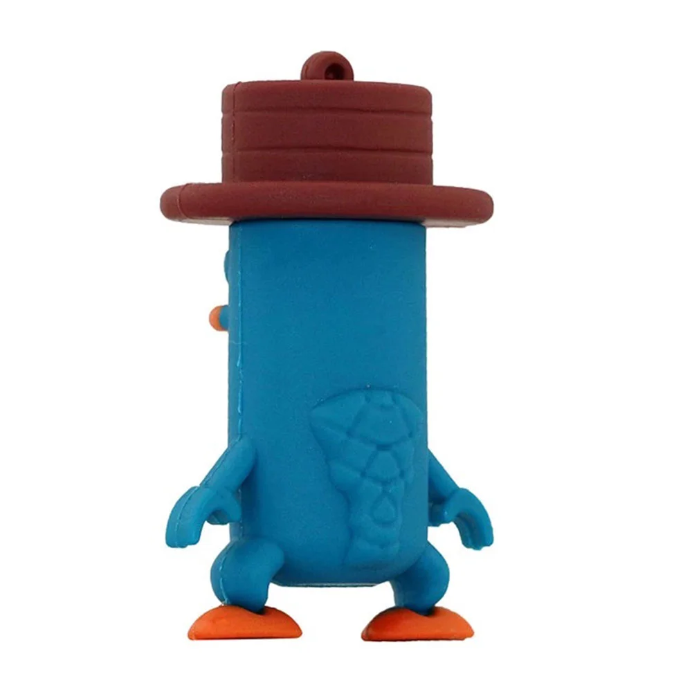 Флешка Резиновая Перри Утконос Perry the Platypus Q454 синий 128 Гб - фото 5