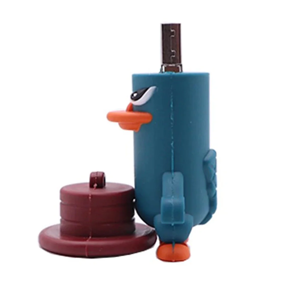 Флешка Резиновая Перри Утконос Perry the Platypus Q454 синий 128 Гб - фото 6