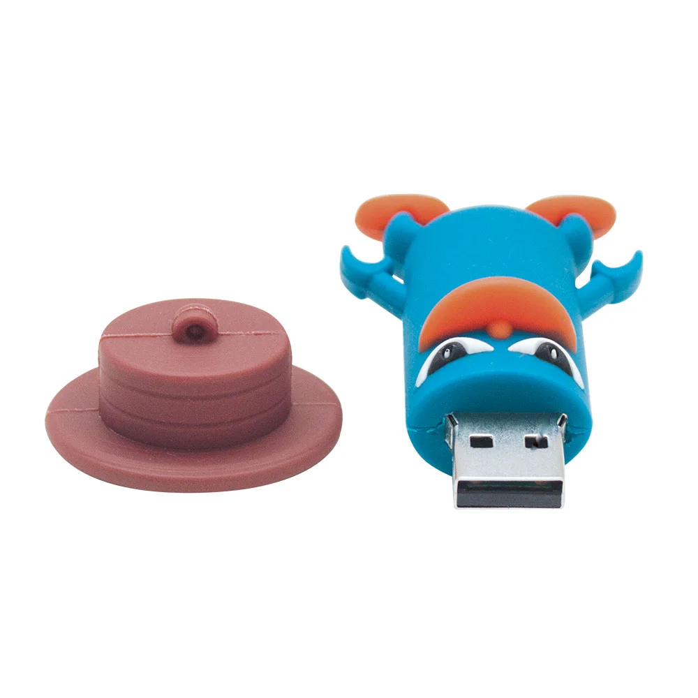 Флешка Резиновая Перри Утконос Perry the Platypus Q454 синий 512 Гб - фото 3