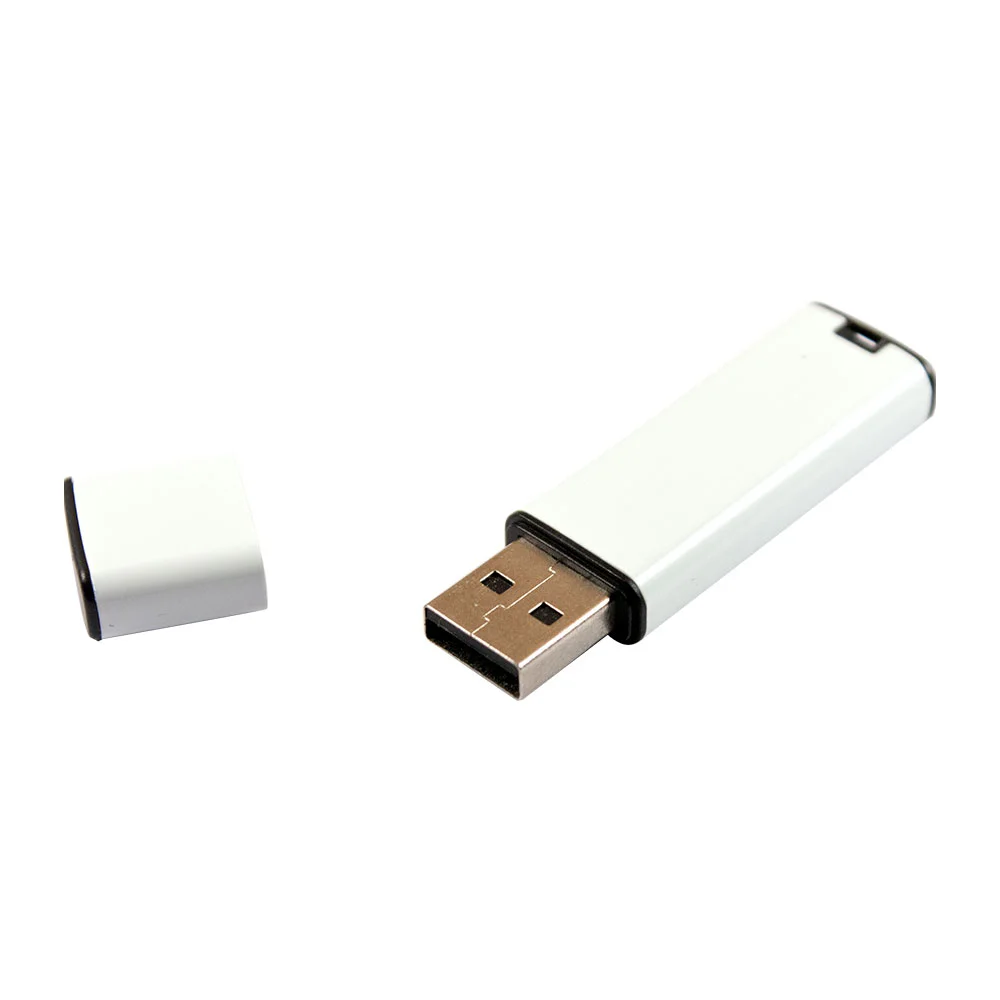 Флешка Металлическая Граптос "Graptos" R445 белый 1 Гб - фото 4