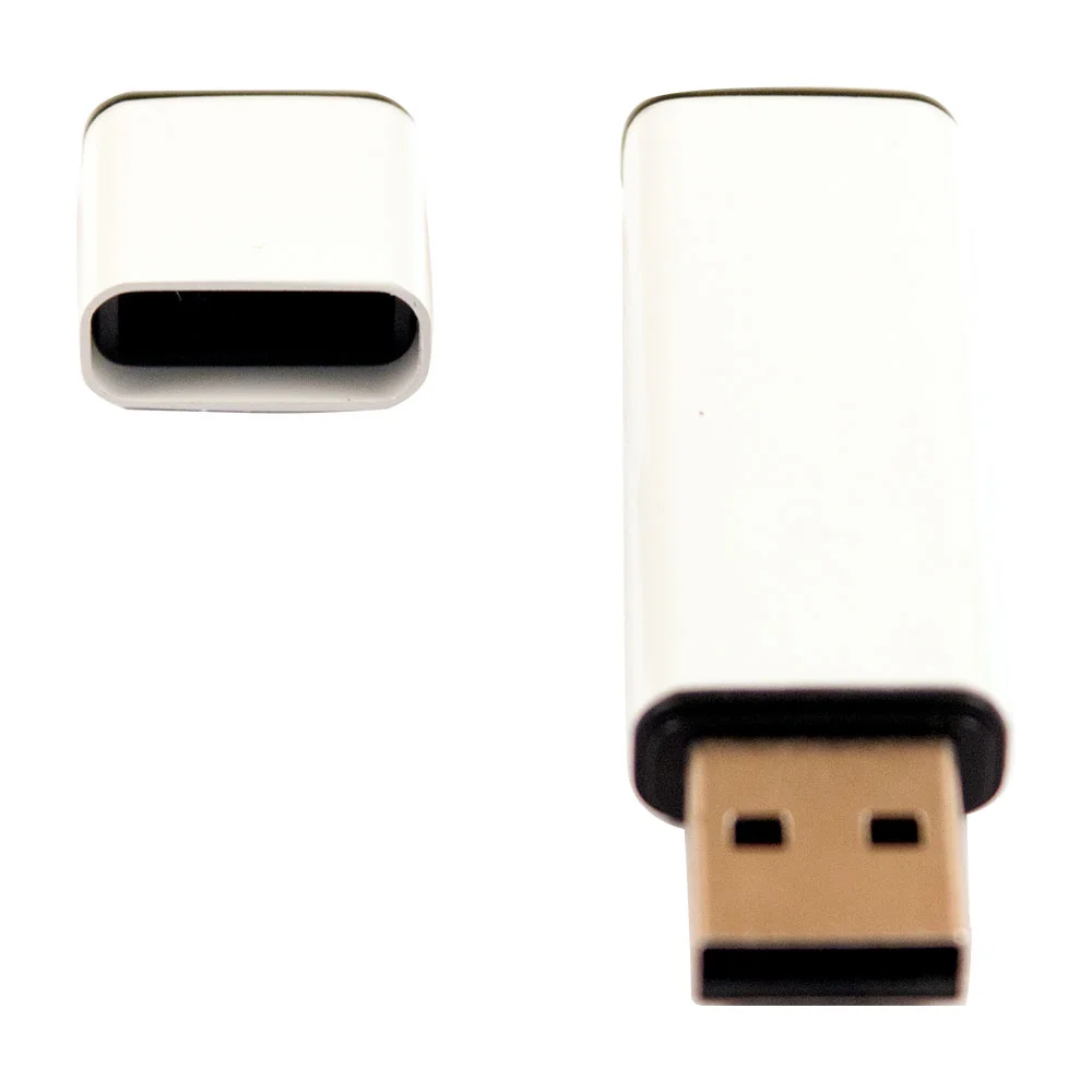 Флешка Металлическая Граптос "Graptos" R445 белый 2 Гб - фото 7