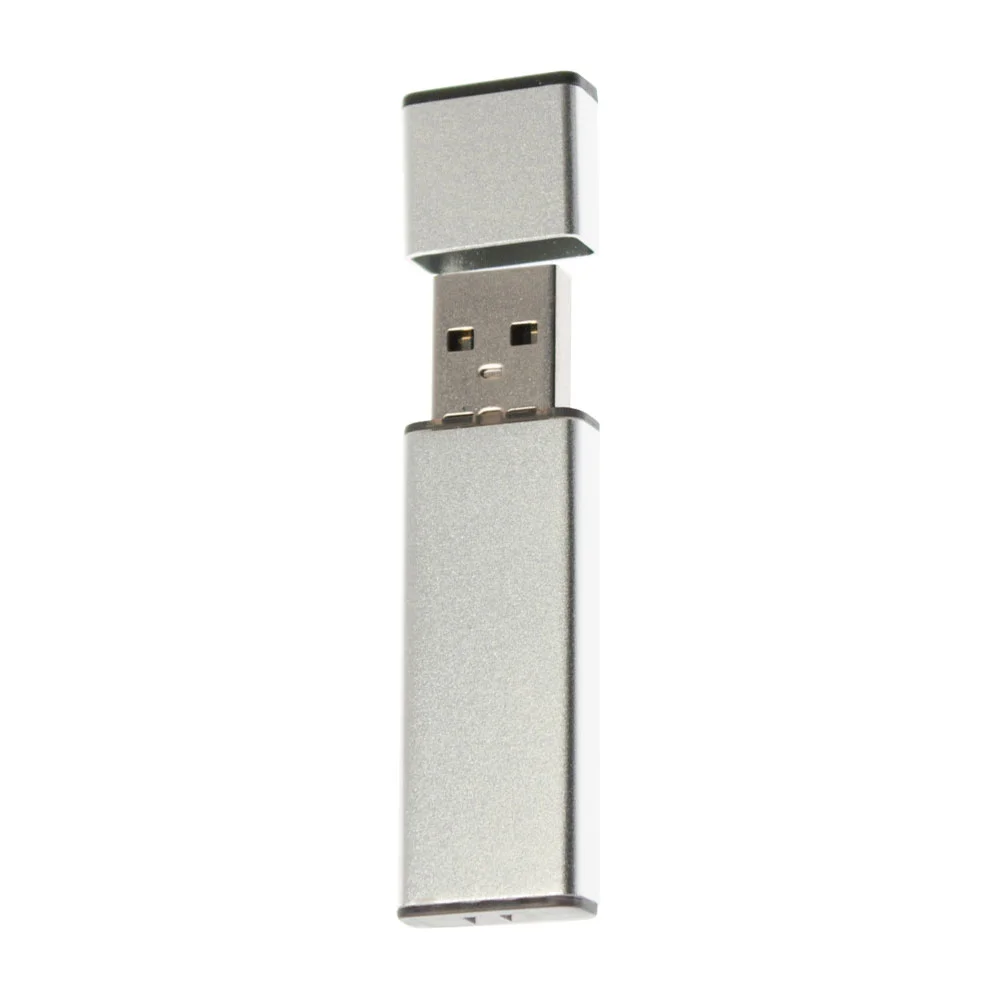 Флешка Металлическая Граптос Graptos R445 серебряный 4 Гб - фото 9