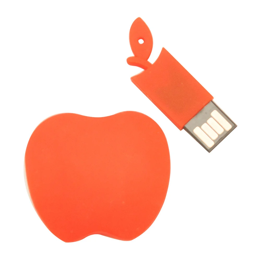 Флешка Силиконовая Яблоко \Apple\ V464 красный 16 Гб - фото 2