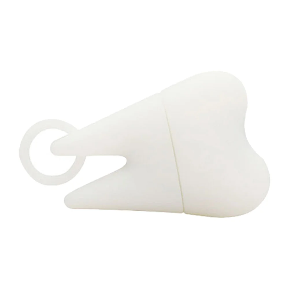 Флешка Силиконовая Зуб Tooth V466 белый 4 Гб - фото 8