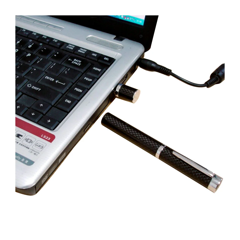 Флешка Карбоновая Ручка Carbon Pen L475 черный 4 Гб - фото 9