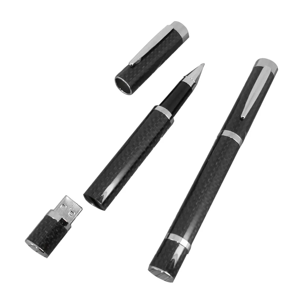 Флешка Карбоновая Ручка Carbon Pen L475 черный 16 Гб - фото 7
