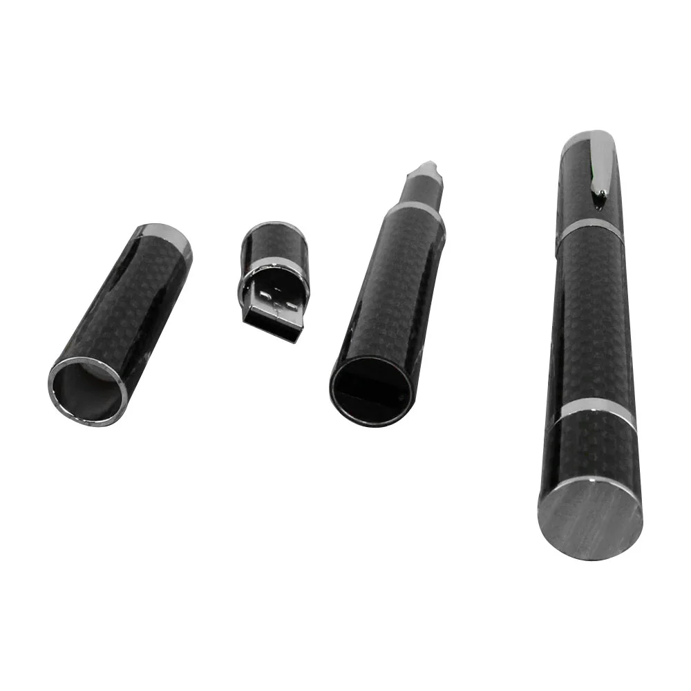 Флешка Карбоновая Ручка Carbon Pen L475 черный 64 Гб - фото 3