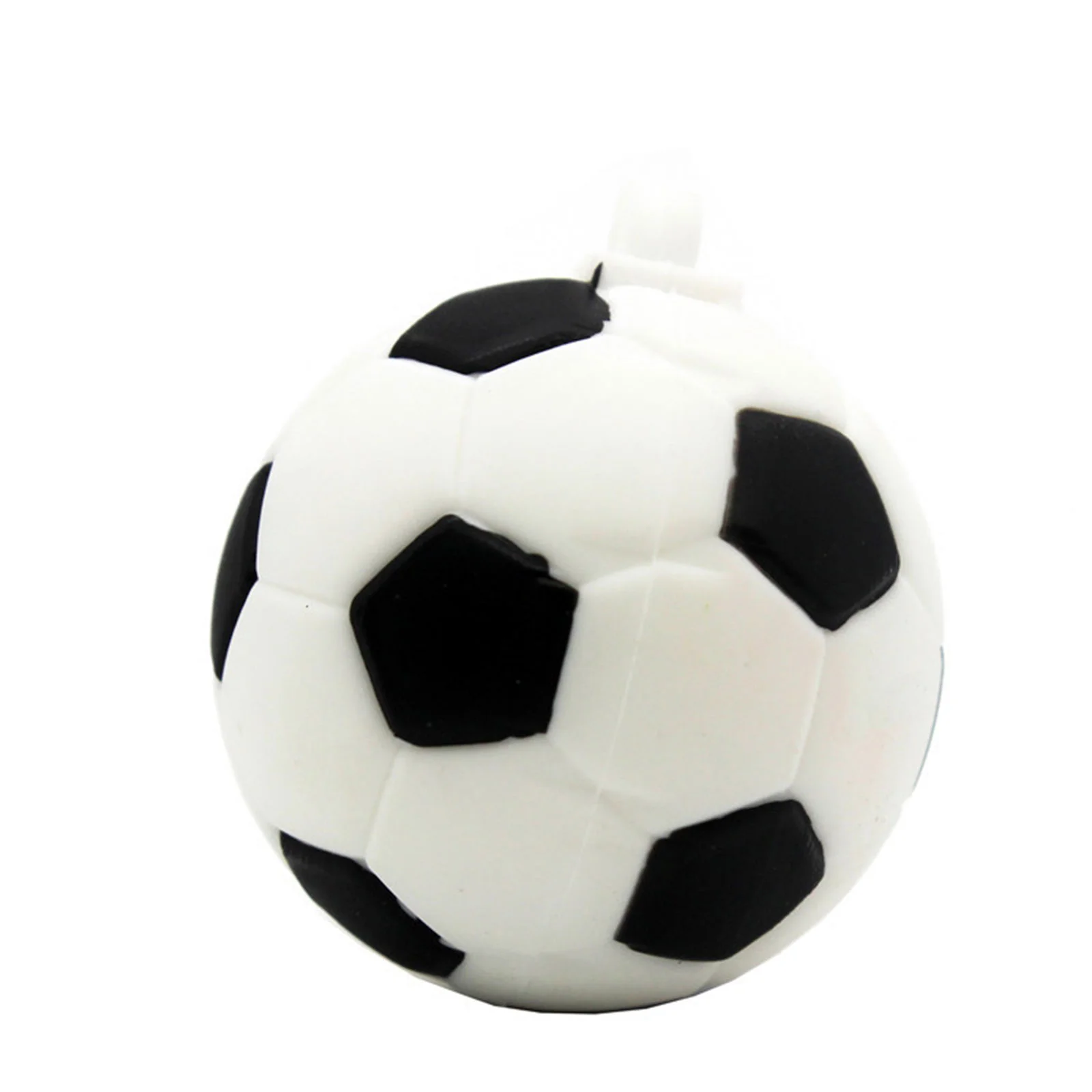 Флешка Резиновая Футбольный Мяч Soccer Ball Q485 черный-белый 1 Гб - фото 7