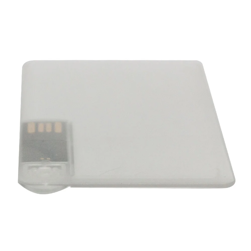 Флешка Пластиковая Визитка Клеа Visit Card Clear S486 прозрачный 128 Гб - фото 5
