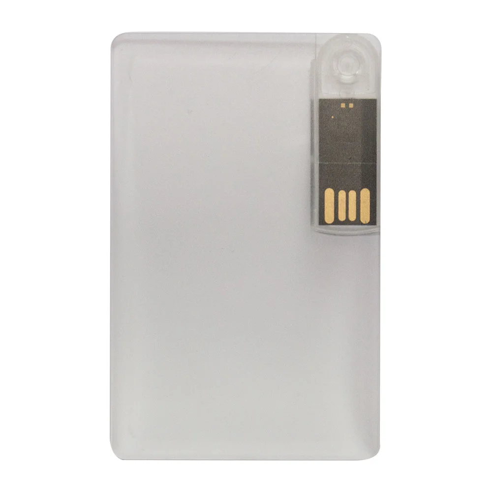 Флешка Пластиковая Визитка Клеа Visit Card Clear S486 прозрачный 128 Гб - фото 6