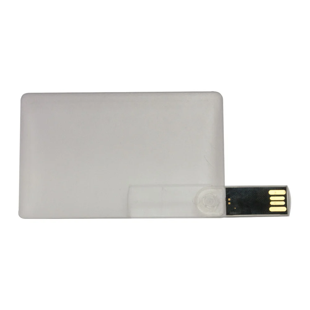 Флешка Пластиковая Визитка Клеа Visit Card Clear S486 прозрачный 512 Гб - фото 2