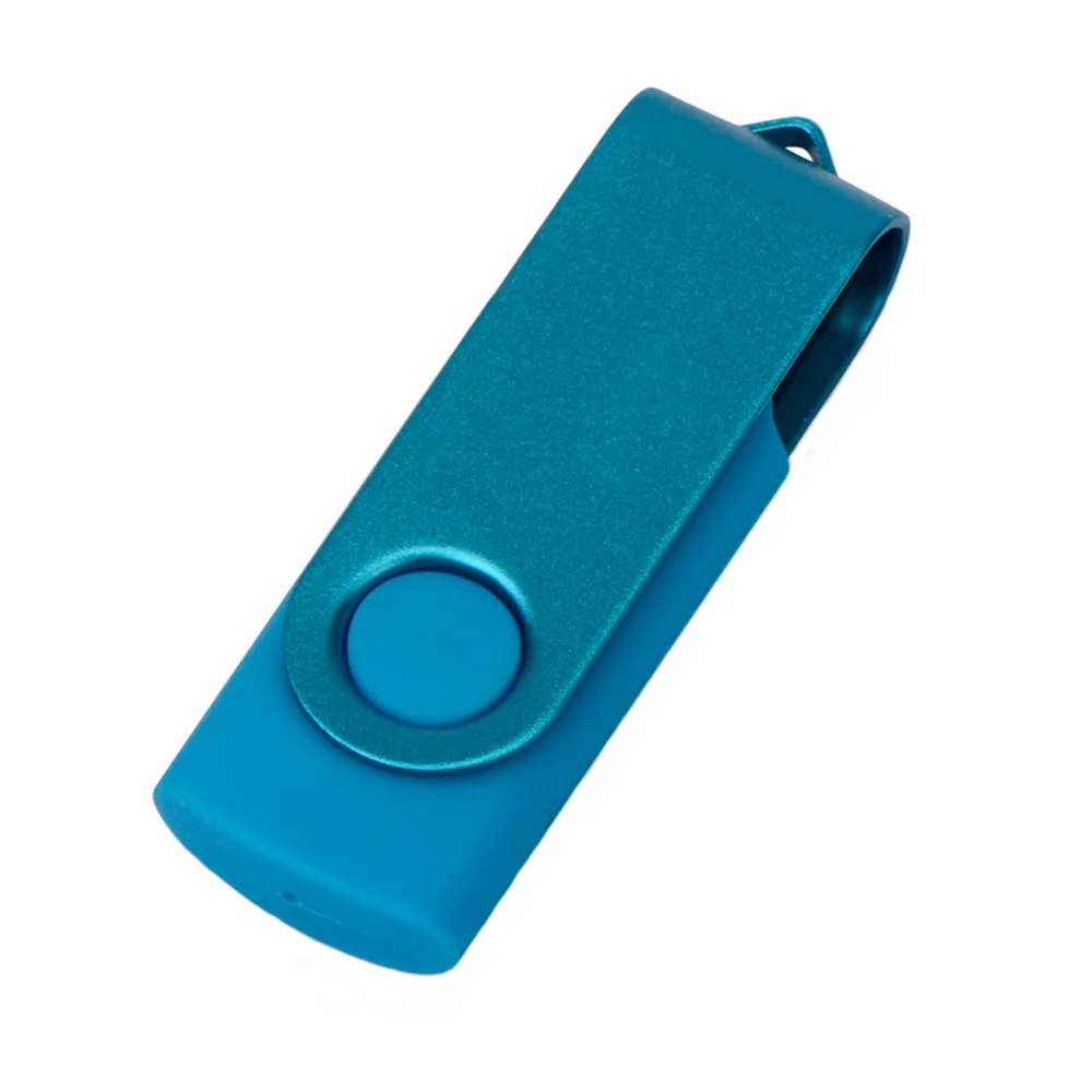 Флешка Пластиковая Твист Колор "Twist Color" S131 голубой 4 Гб - фото 3