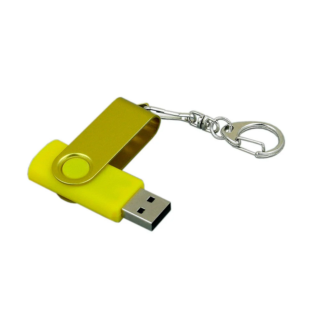 Флешка Пластиковая Твист Колор \Twist Color\ S131 желтый 4 Гб - фото 4