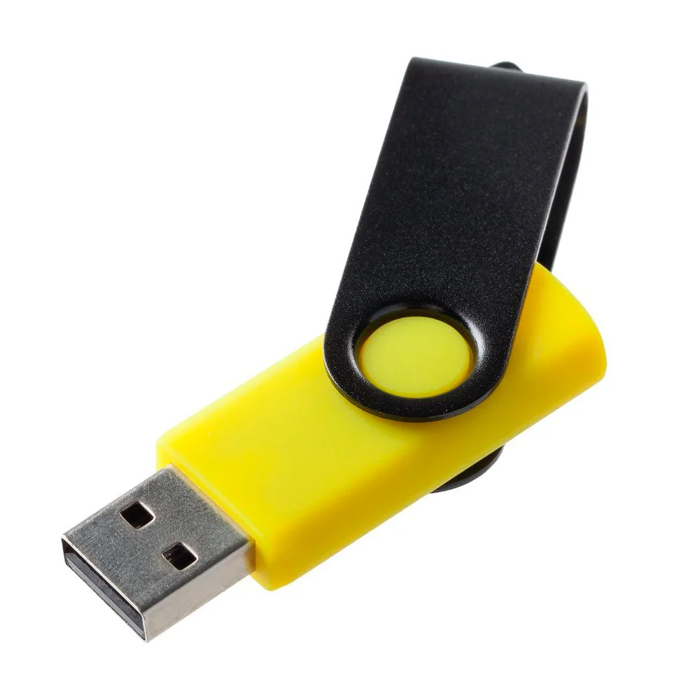Флешка Пластиковая Твист Колор \Twist Color\ S131 желтый 4 Гб - фото 6