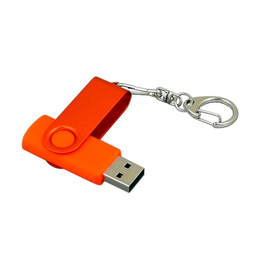 Флешка Пластиковая Твист Колор \Twist Color\ S131 оранжевый 4 Гб - фото 4