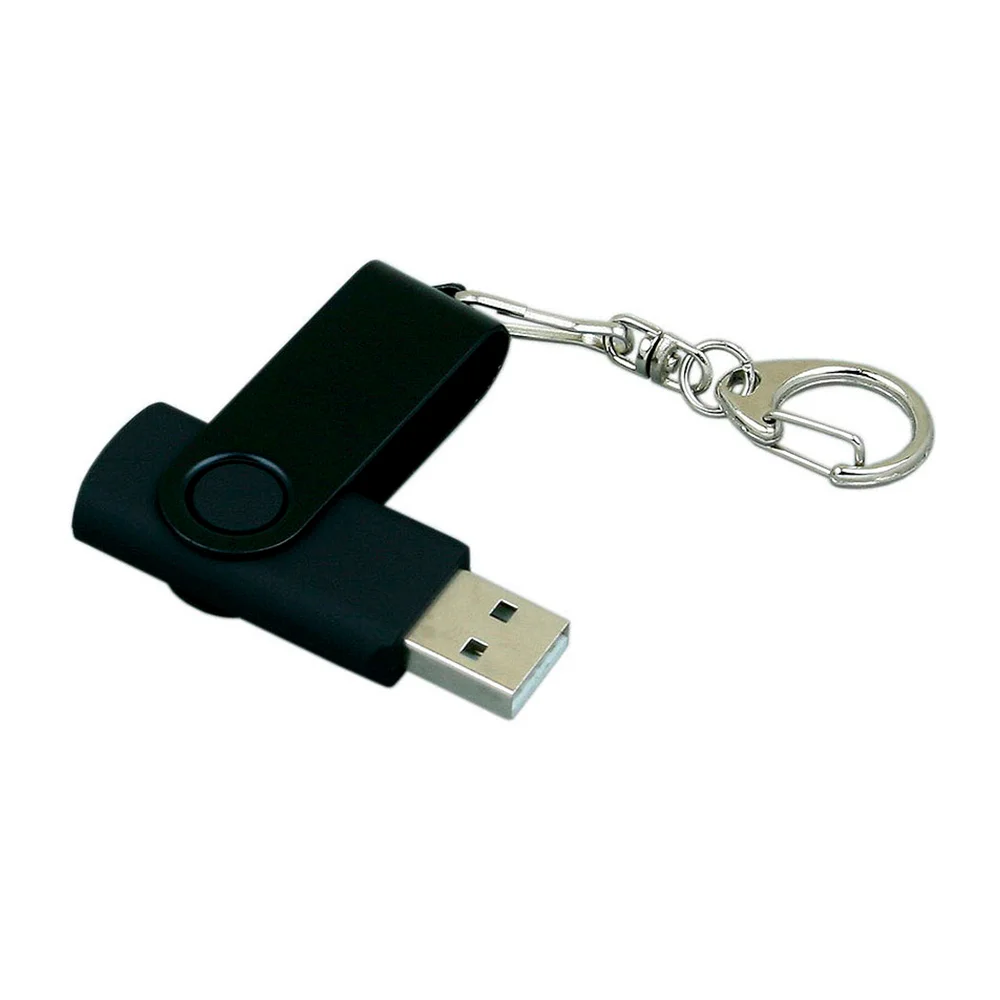 Флешка Пластиковая Твист Колор \Twist Color\ S131 черный 4 Гб - фото 2