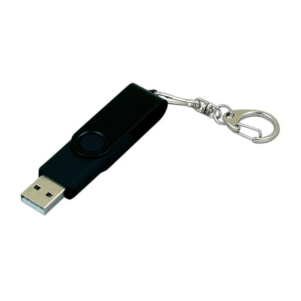 Флешка Пластиковая Твист Колор \Twist Color\ S131 черный 4 Гб - фото 3