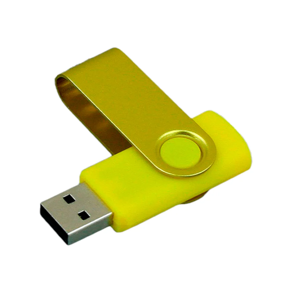 Флешка Пластиковая Твист Колор Twist Color S131 желтый 1 Гб - фото 1