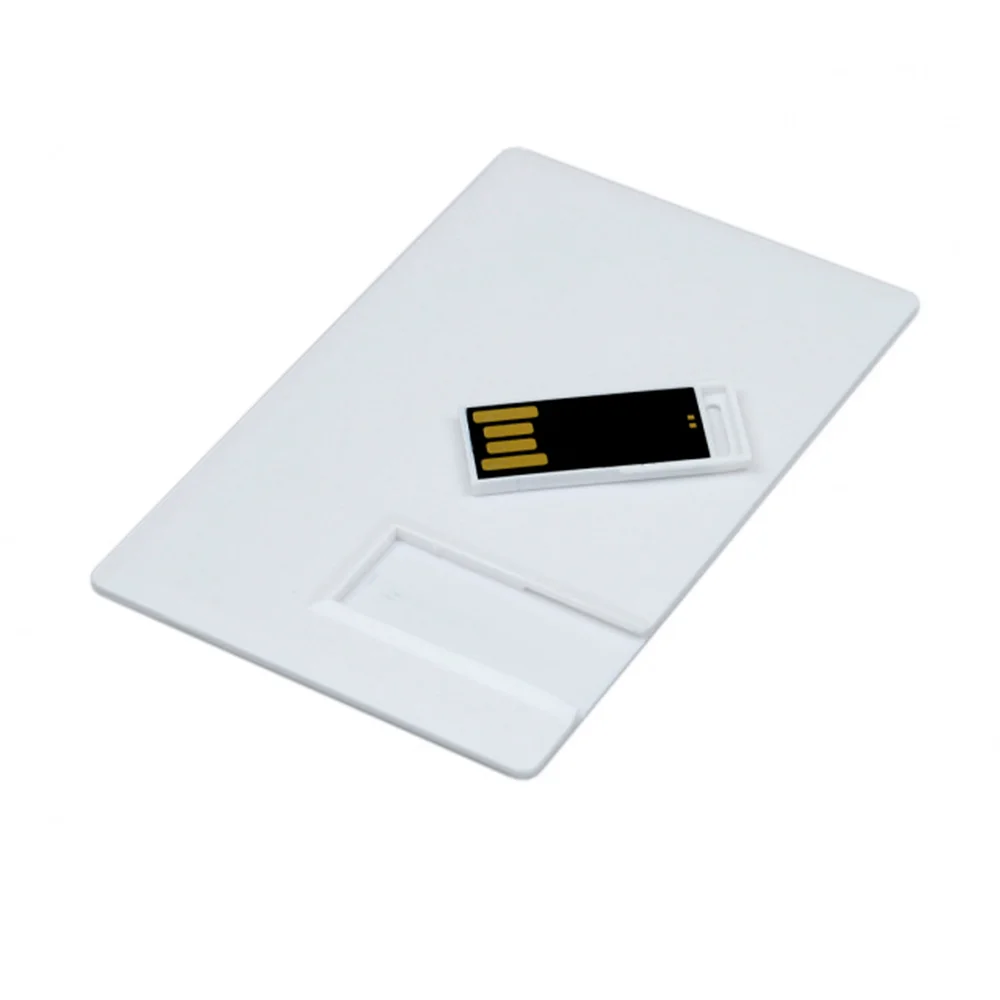 Флешка Пластиковая Визитка Латус Visit Card Latus S489 белый 1 Гб - фото 3