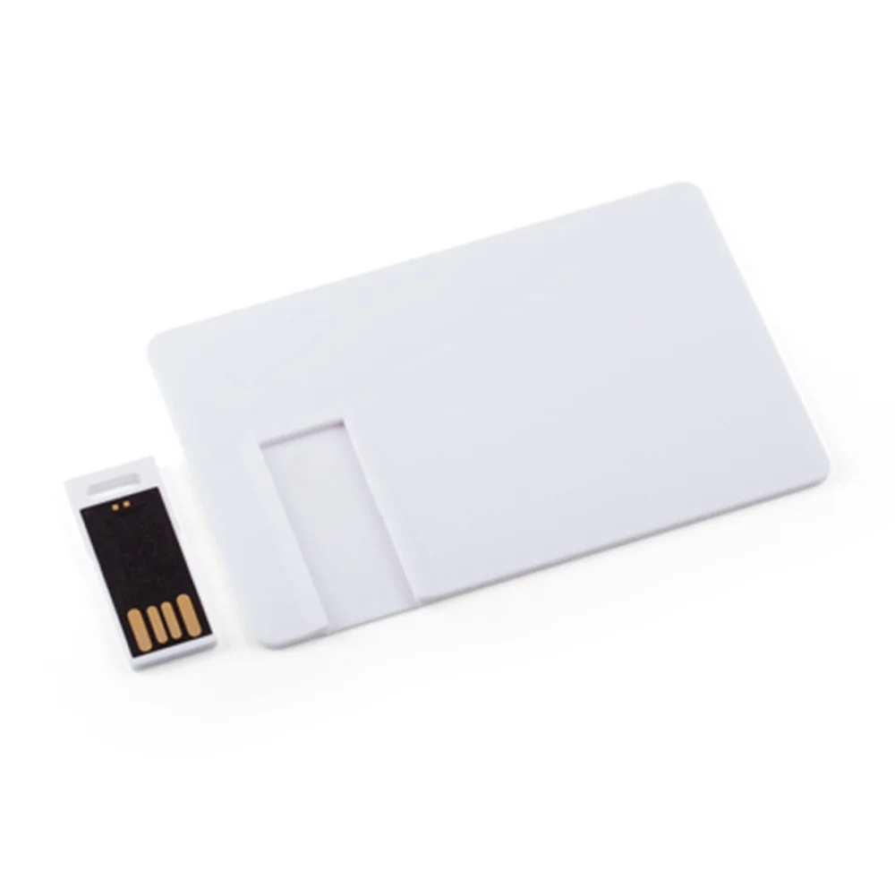 Флешка Пластиковая Визитка Латус Visit Card Latus S489 белый 512 Мб