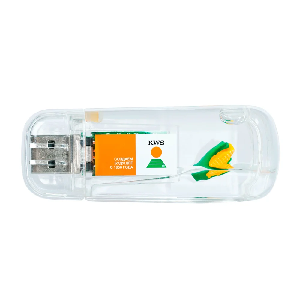 Флешка Пластиковая Гидра Hydra S495 прозрачный 128 Гб