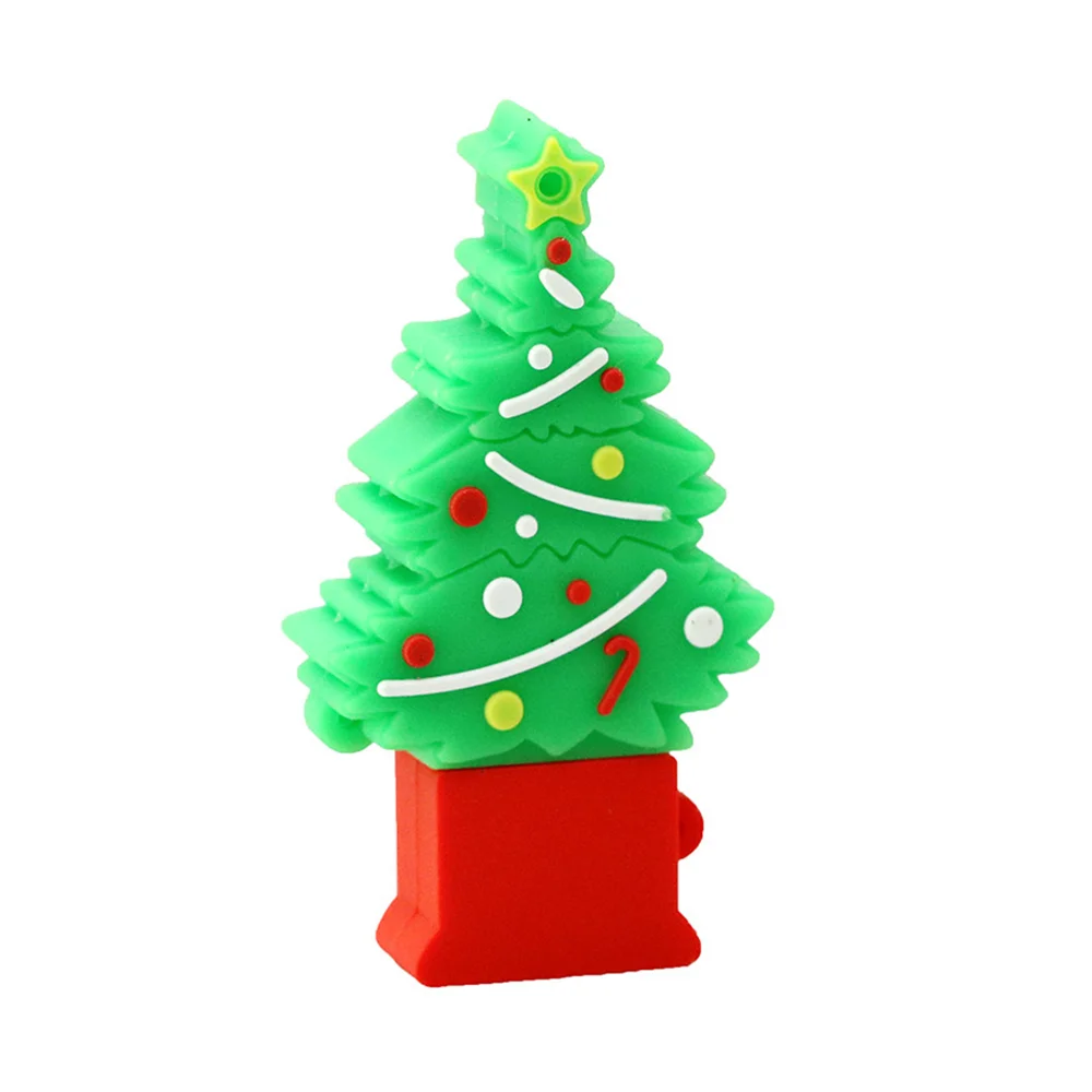 Флешка Резиновая Елка Spruce Q598 зеленый 16 Гб - фото 4
