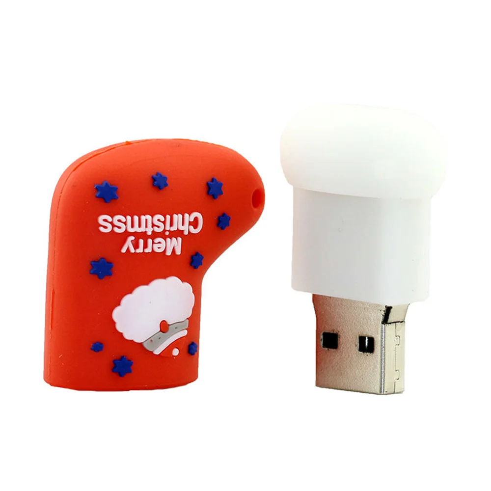 Флешка Резиновая Новогодний носок Christmas sock Q596 красный 1 Гб - фото 2